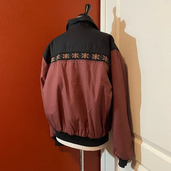 Canyon‎ Guide Outfitters Men’s Vintage Aztec Native Western Blanket Lined Jacket